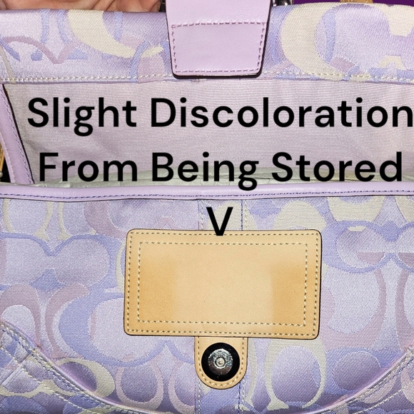 #56 - Coach Limited Edition Rare Lilac Soho Baguette With Dust Bag - Picture 8 of 16